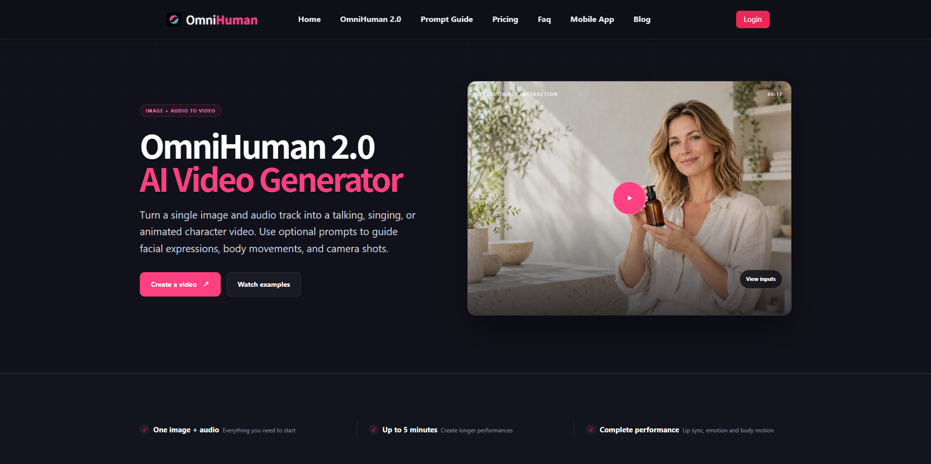 OmniHuman 2.0 AI Video Generator